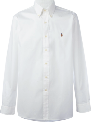 Camisa Social Polo Ralph Lauren Masculina Oxford Branca