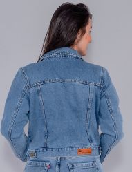 Jaqueta Jeans Confort Revanche Feminina Azul